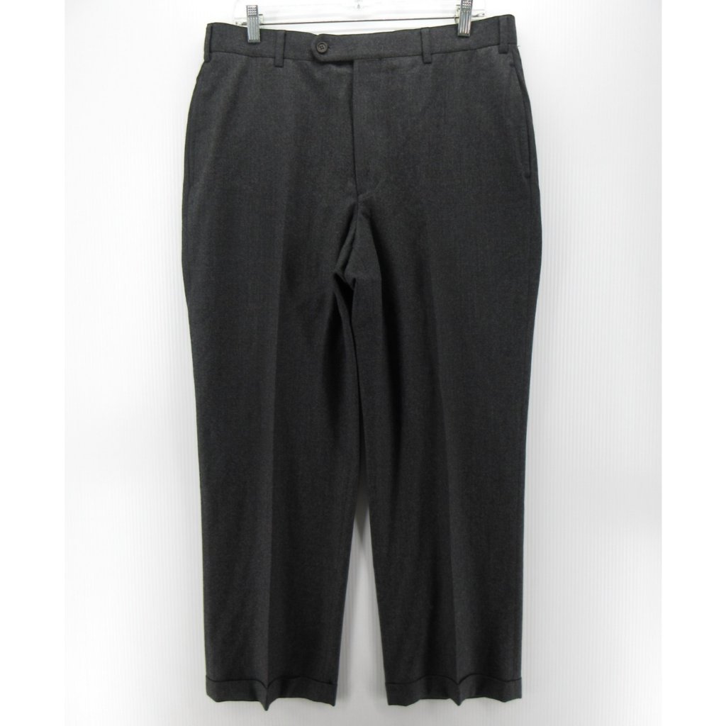 Brooks Brothers Pants 36 Vitale Barberis Wool Super 120s Trousers 36x28
